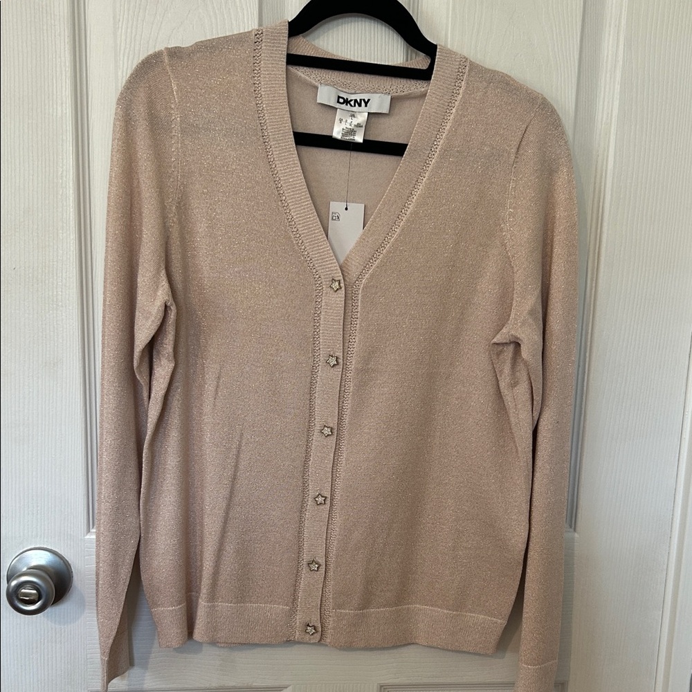 DKNY Women's pink Cardigan Sweater